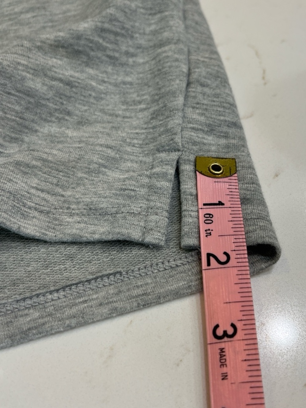 Crown & Ivy Heather Gray Ruffle Sleeve Top Ric Rac Trim Small - Picture 8 of 8